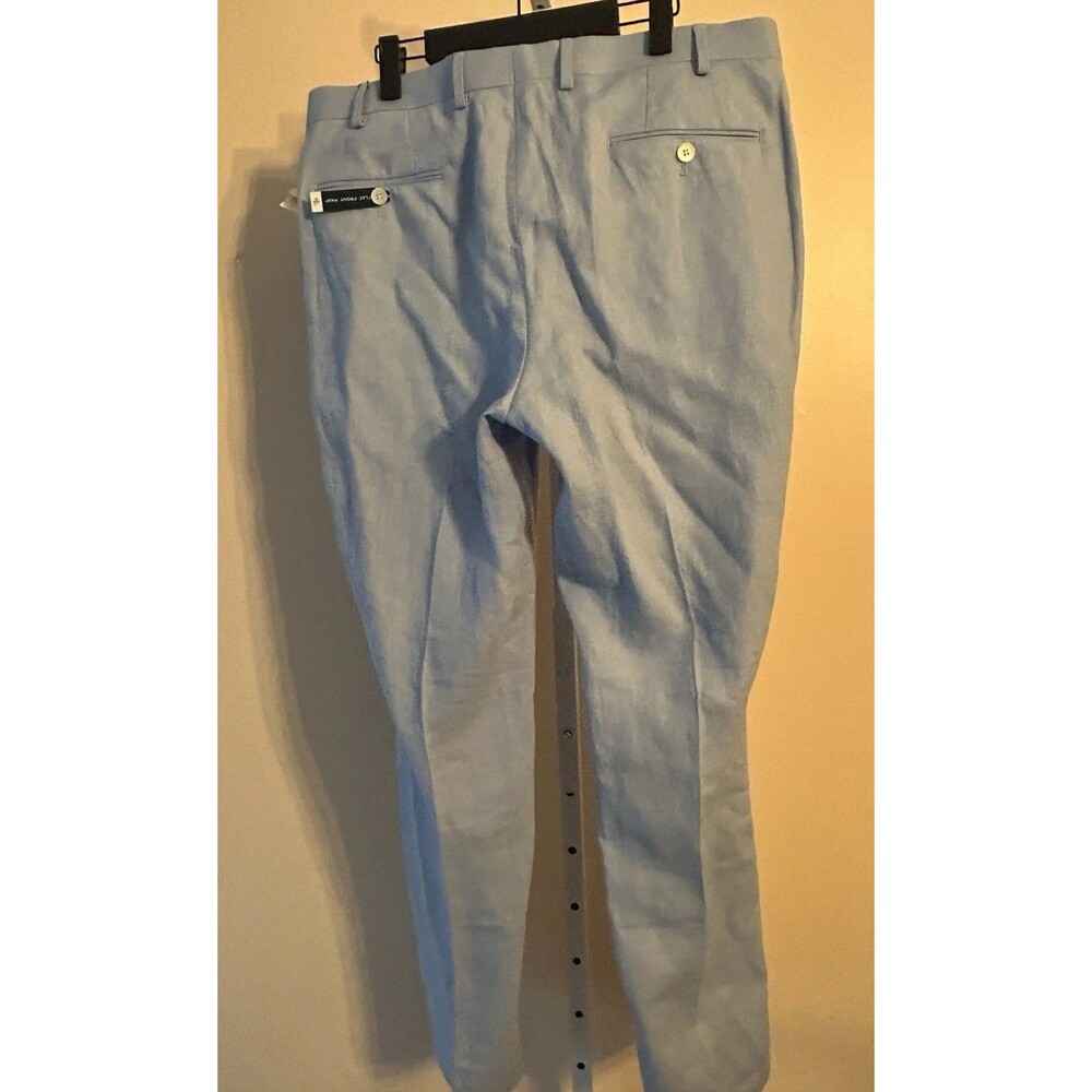 Mens RALPH LAUREN dress pants 36x32 Light Blue ULTRA FLEX Lightweight Preppy - Picture 13 of 16